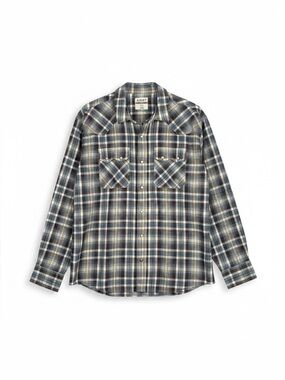 Ariat Holland Retro Fit Western Snap Shirt Plaid Slim Fit‎ Men’s XL
